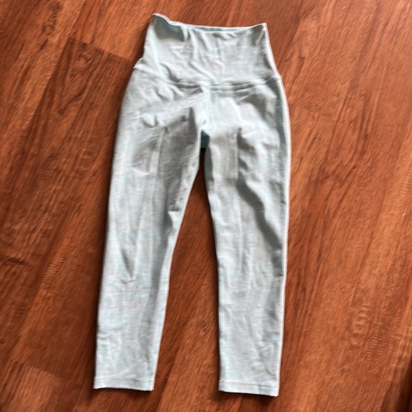 BEYOND YOGA pool blue CROPPED leggings space dye cropped tights crops - Picture 2 of 9